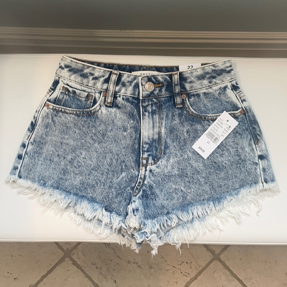 Pacsun High Rise Festival denim shorts